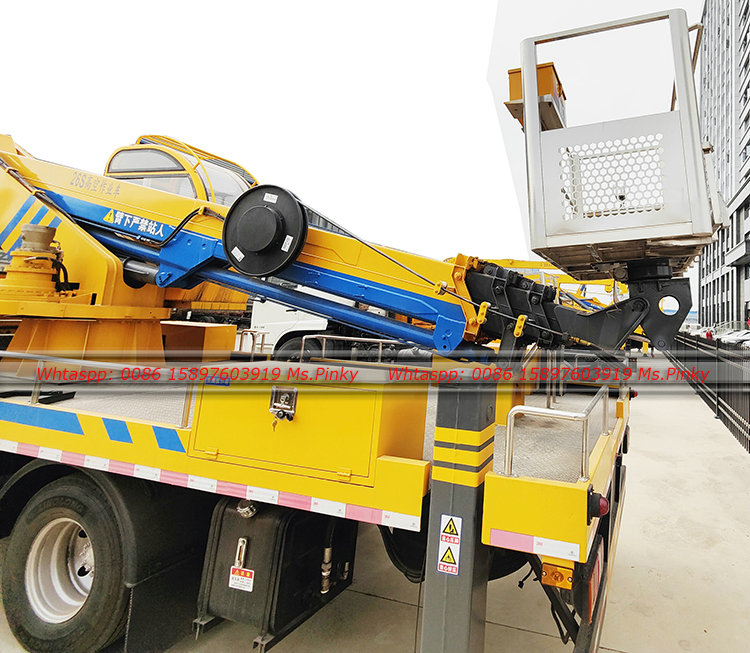 ISUZU Telescopic boom aerial platform truck