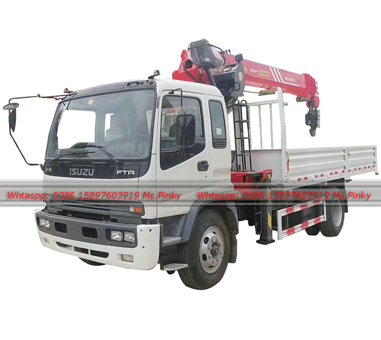 ISUZU FTR Truck with Telescopic Crane 10Tons Sany Palfinger Lifting Crane