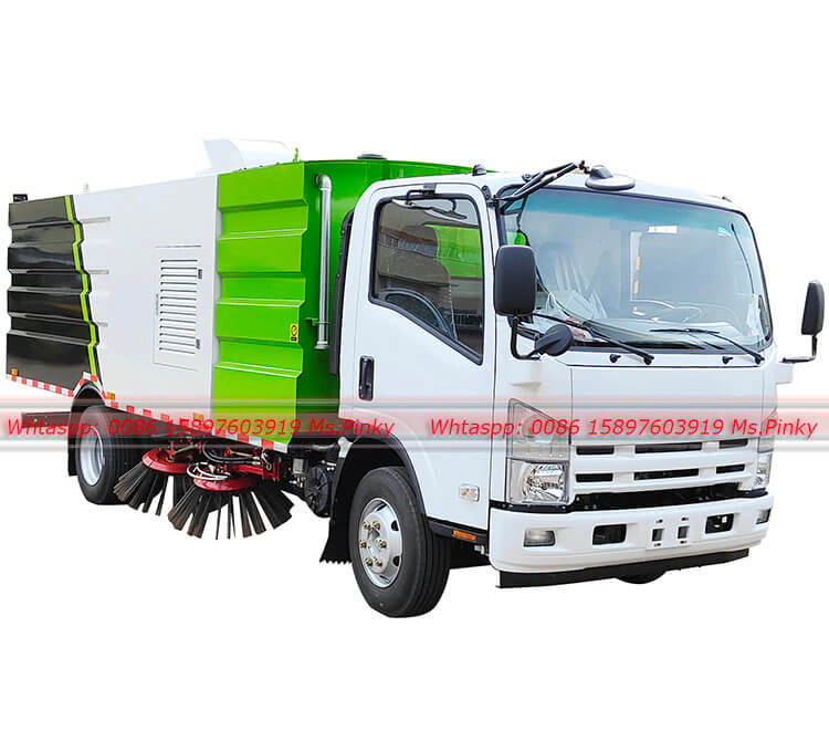 700P ISUZU 8000Liters Road Sweeper Truck For Sales