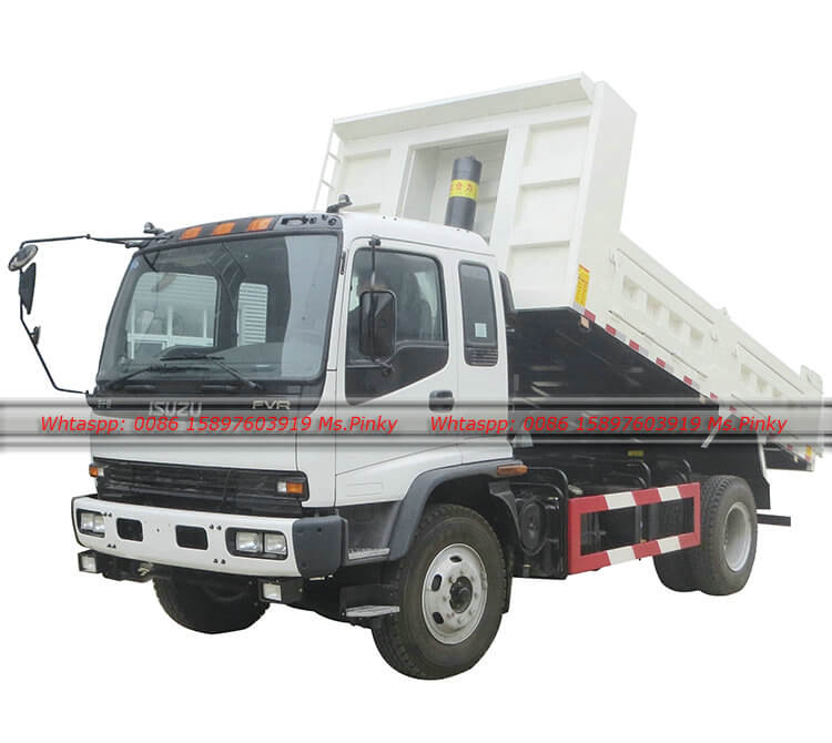 Customization 3 sides Lifting Loading body ISUZU 4x2 GIGA 205HP Dumper Truck