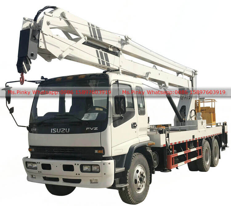 Man Lifter Truck ISUZU Truck 24meter lifting height