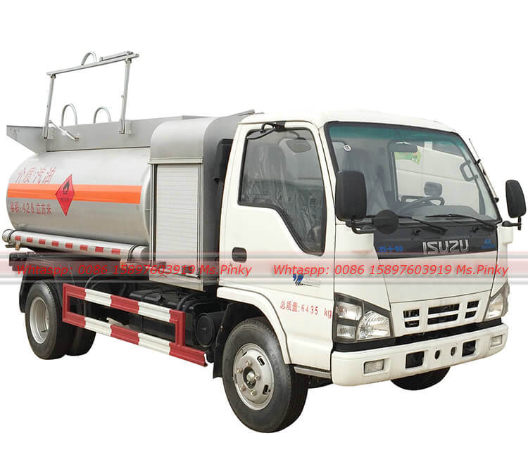 Small ISUZU Mobile Fuel Dispensing Truck With 4K Engine