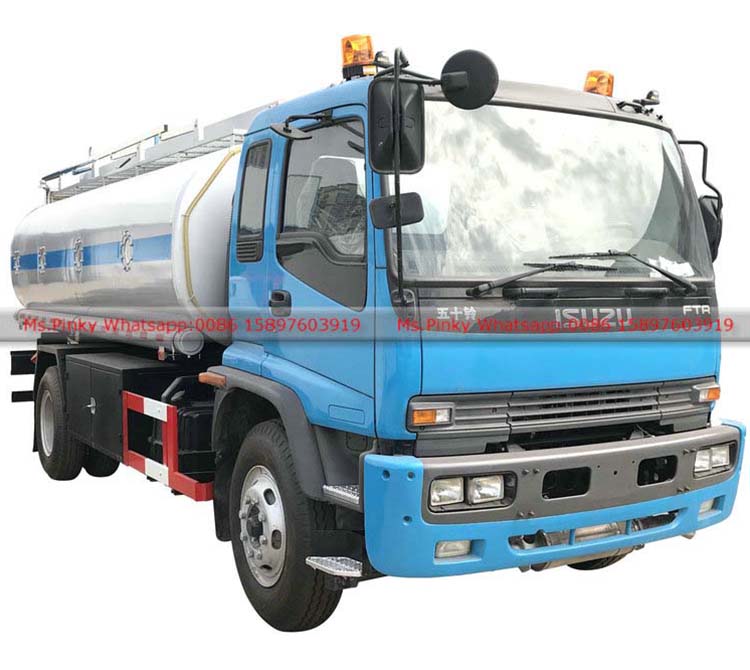 ISUZU fuel truck with dispensing arrangements