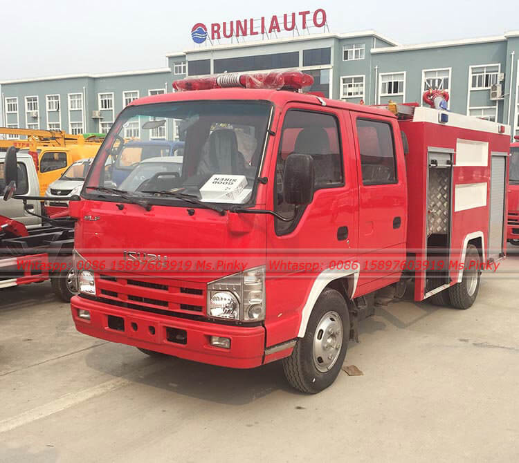 800Gallon -1200Gallon China Fire Fighting Truck With Water Tank