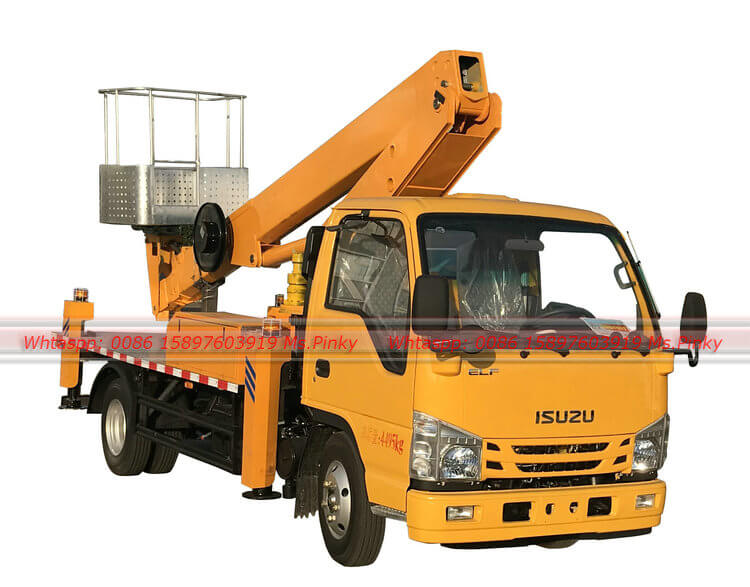 Isuzu truck mounted manlifter