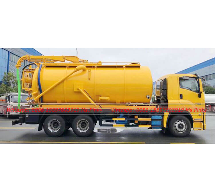 ISUZU High pressure vacuum suction vehicle septic tank trucks