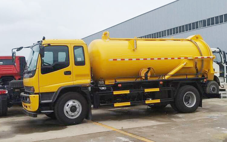 Philippines Isuzu Vacuum Tanker Sewage Suction Trucks with moro PM110W for sale