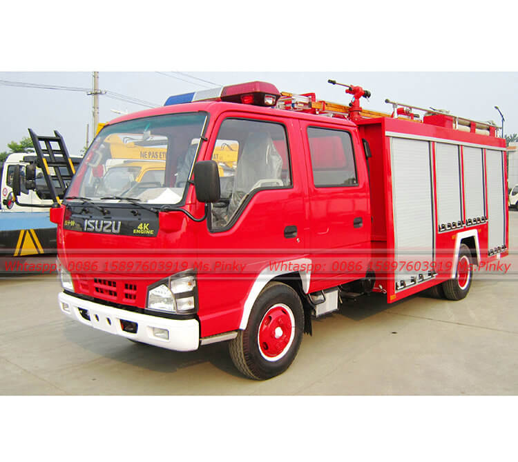 600P ISUZU Fire Fighting Truck 4K Engine