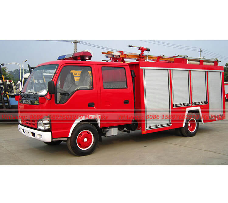 ISUZU Small Double Cab Water Foam Fire Truck