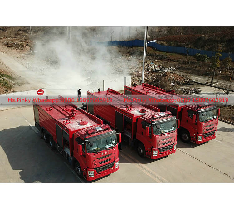 10Wheels ISUZU GIGA Dry Powder Foam Fire Truck