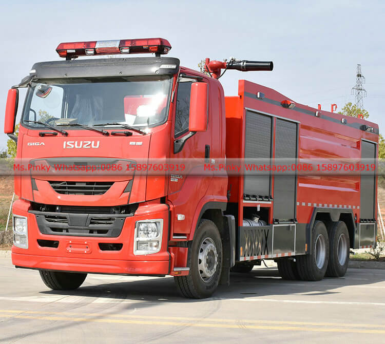 6x4 ISUZU GIGA Dry Powder Fire Engine Truck