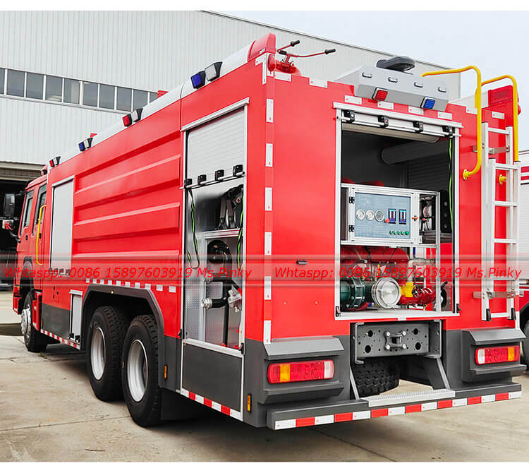 10Wheels HOWO Fire Fighting Vehicle 15Tons
