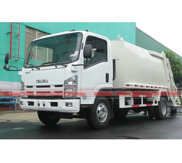 7M3 8M3 700P ISUZU Compressed Garbage Truck 4HK1-TC51 190HP Engine