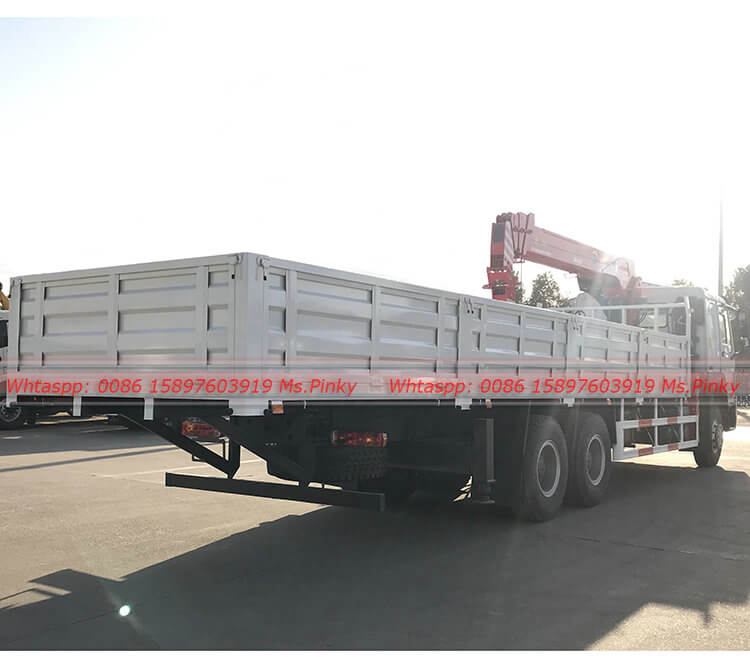 10Wheels HOWO Lorry Loading Crane Truck