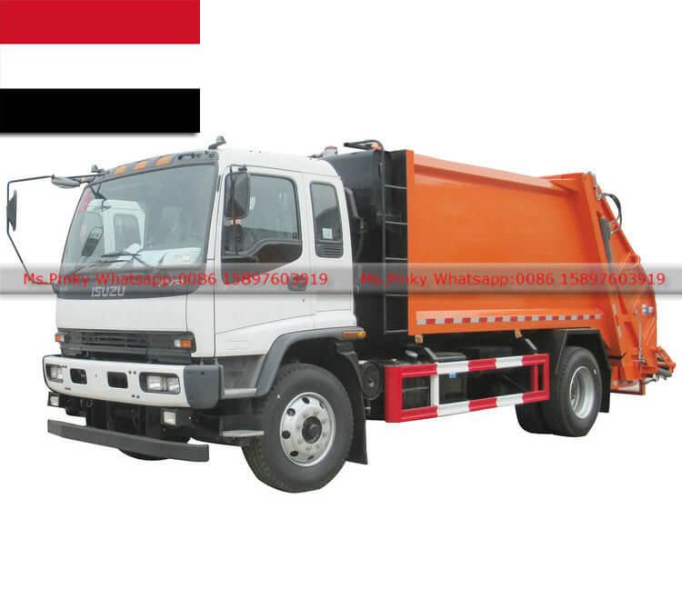Yeman   25Units ISUZU FVR 10m3 Garbage Compactor Truck Factory Export