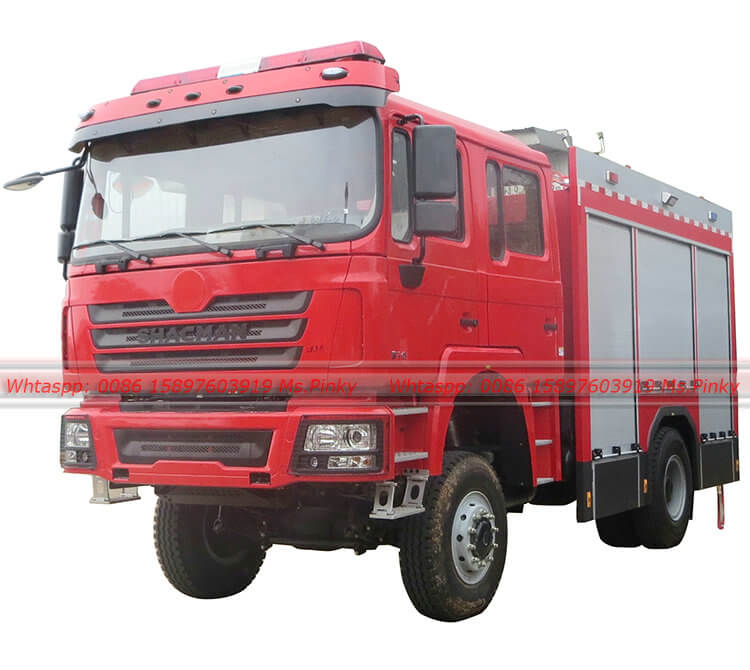 4x4 4WD Shacman Fire Truck 
