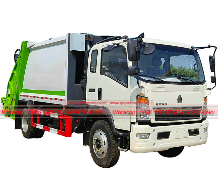 10cbm HOWO Garbage Compactor Truck