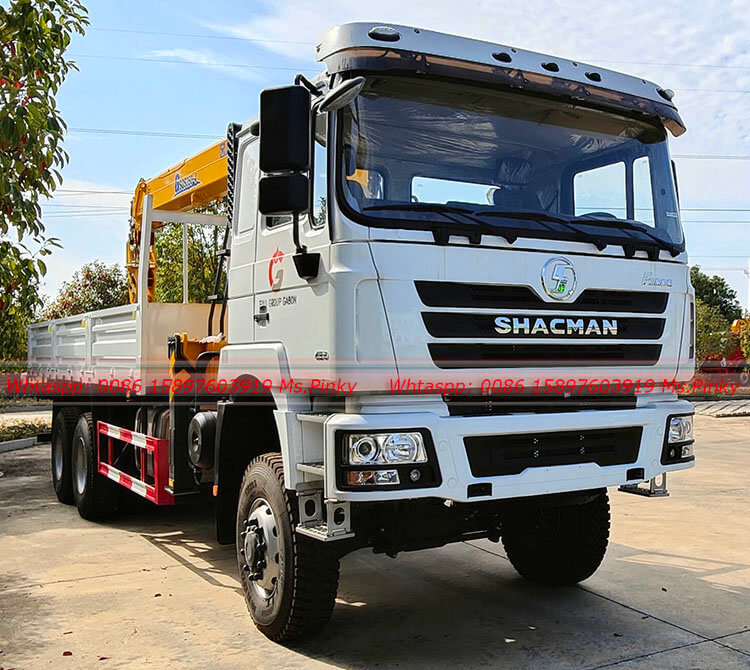 All Wheel Drive Shacman Truck With Crane