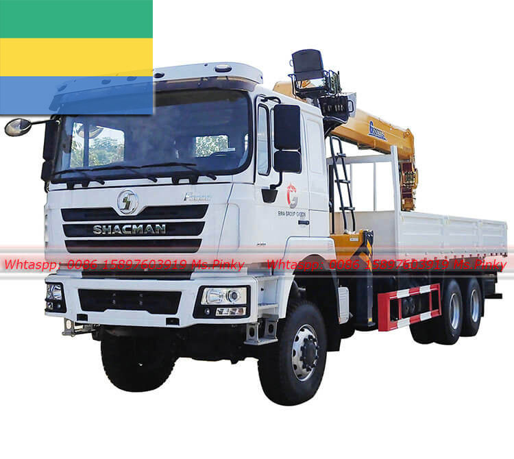 430HP All Wheel Drive Shacman Truck Mounted 14Tons XCMG Crane Export to Gabon