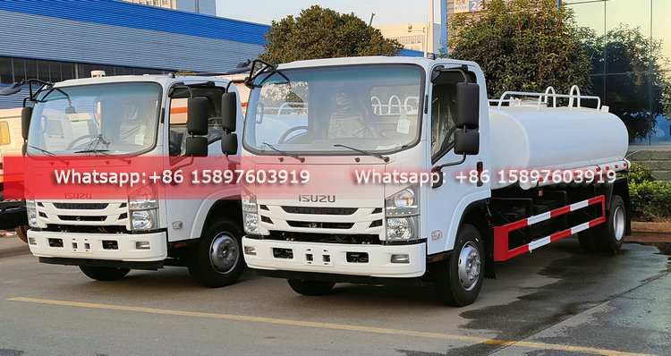 2 Units ISUZU ELF 6000L Water Tank Truck for Drinking Water Transport Export to Philippines