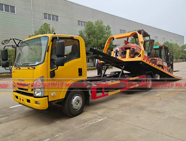 10Unit ISUZU Wrecker Truck 5Tons Flatbed Finished by our Factory